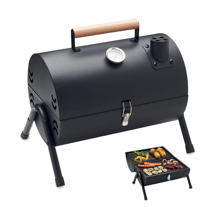 CHIMEY. Barbecue portatile con camino