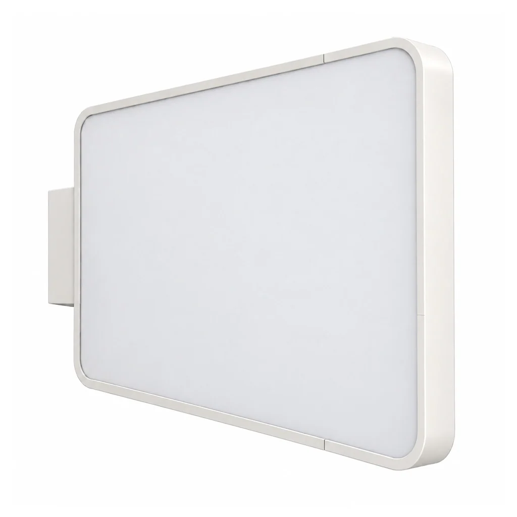 Insegna a bandiera luminosa quadrata
