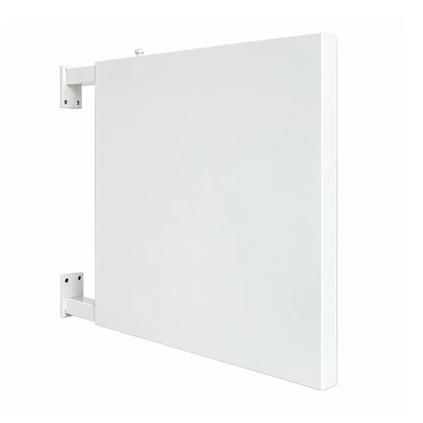 Insegna a bandiera con supporto telescopico 50x50 cm