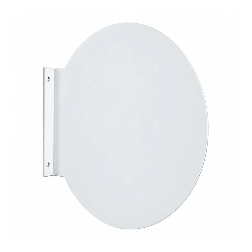 Insegna a bandiera circolare non luminosa
