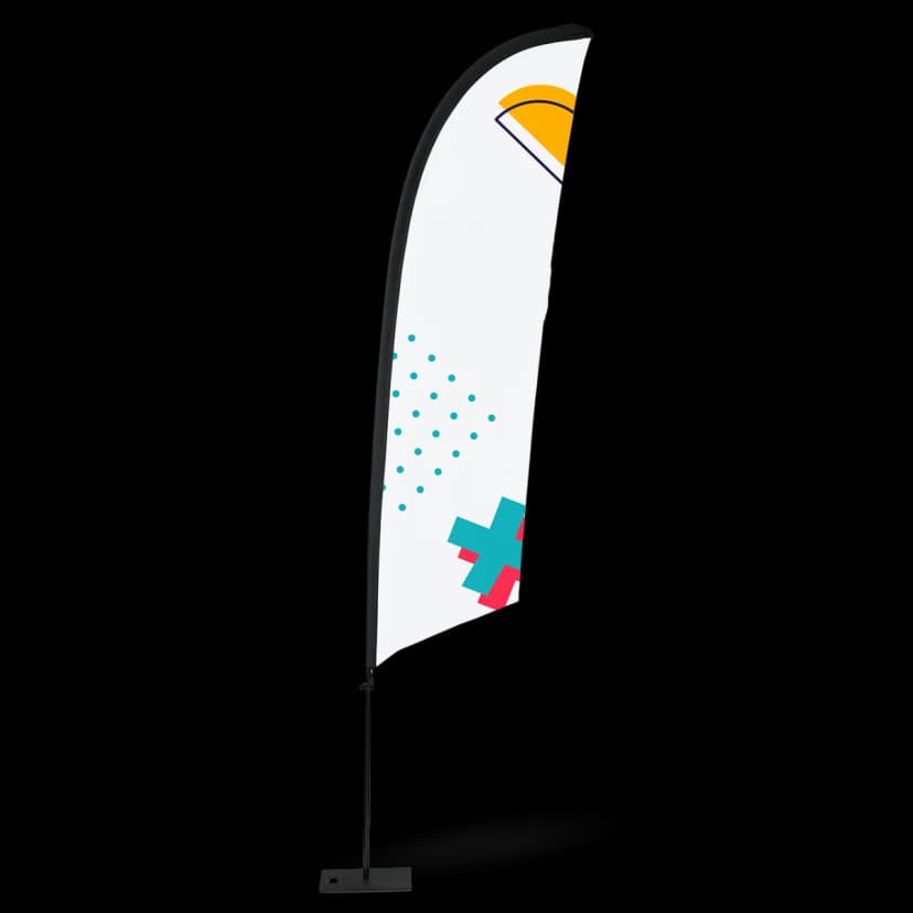 Beach flag a vela – kit completo