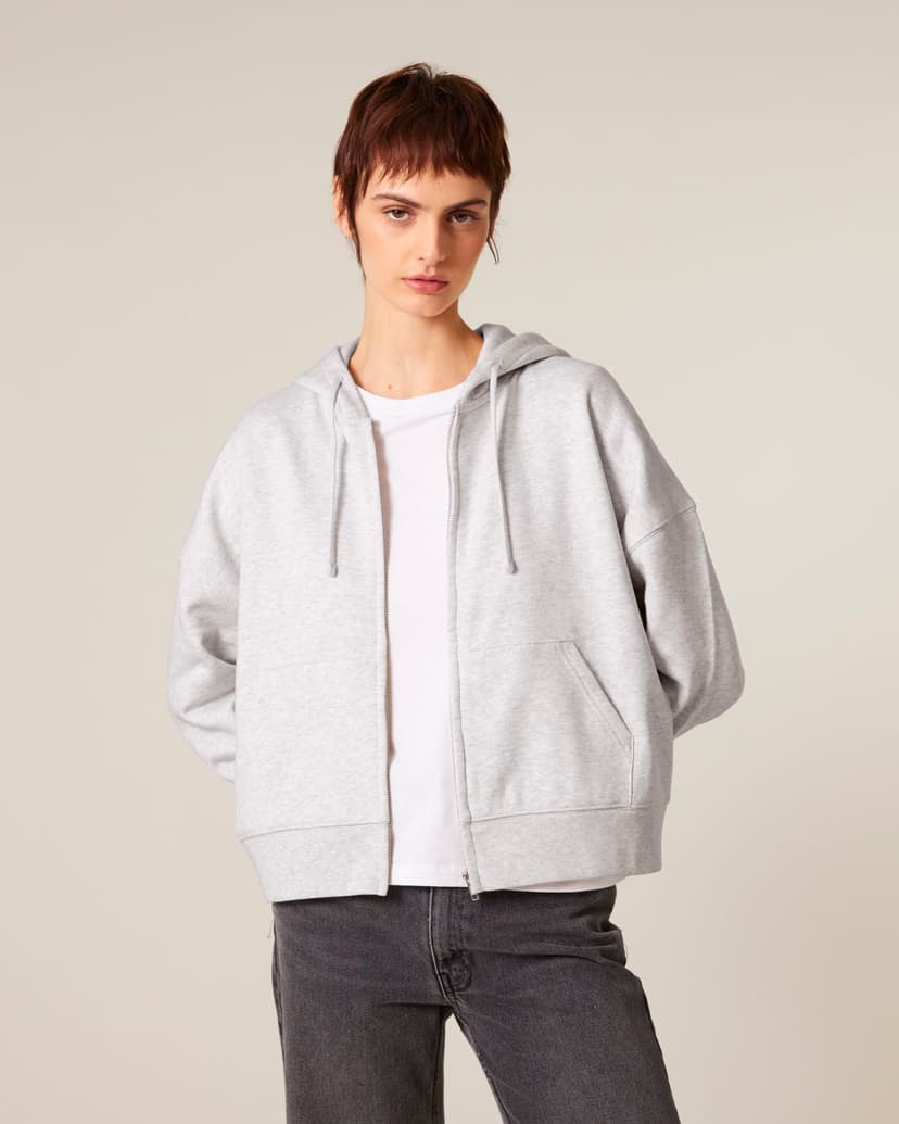 Felpa con zip per stratificare con una forma femminile – Ida