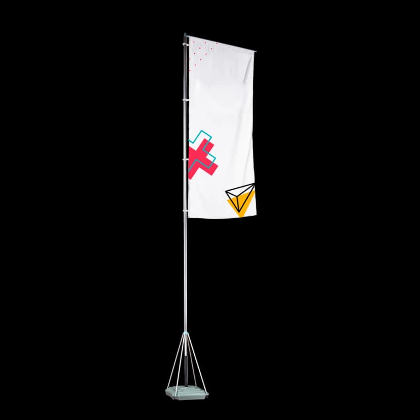 Asta telescopica con base – kit