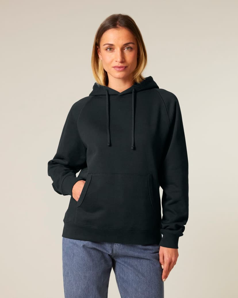 La felpa con cappuccio unisex relaxed con maniche raglan – Striker