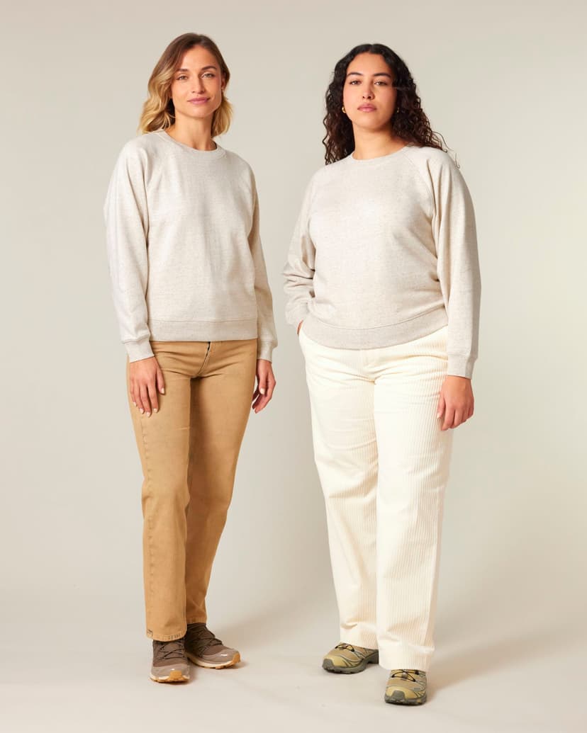 French Terry a collo a spugna con manica raglan – Clara