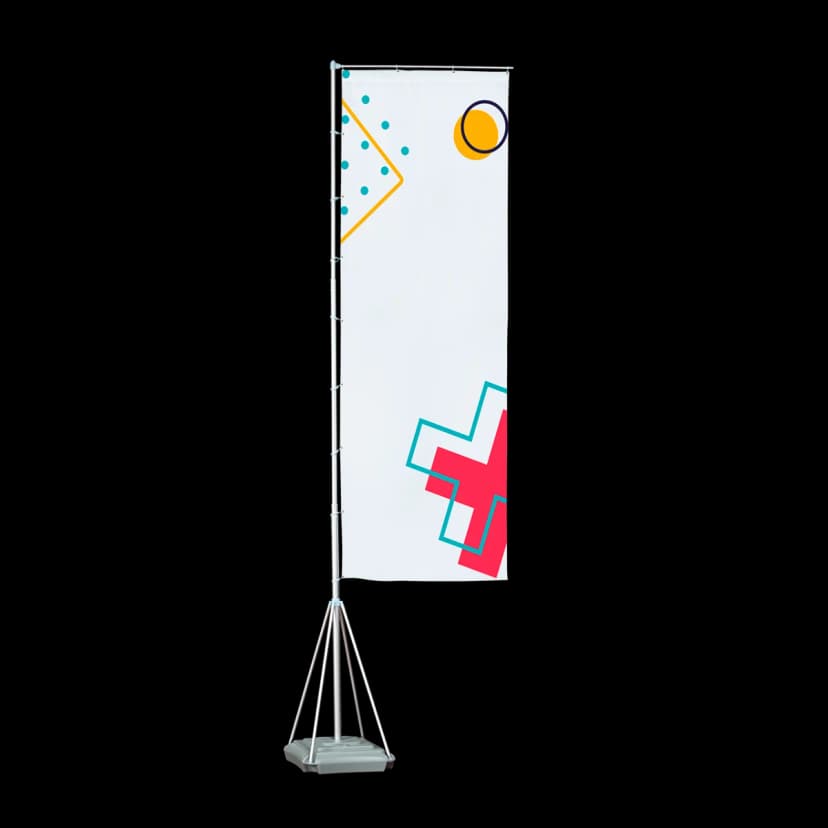 Asta telescopica con bandiera – kit