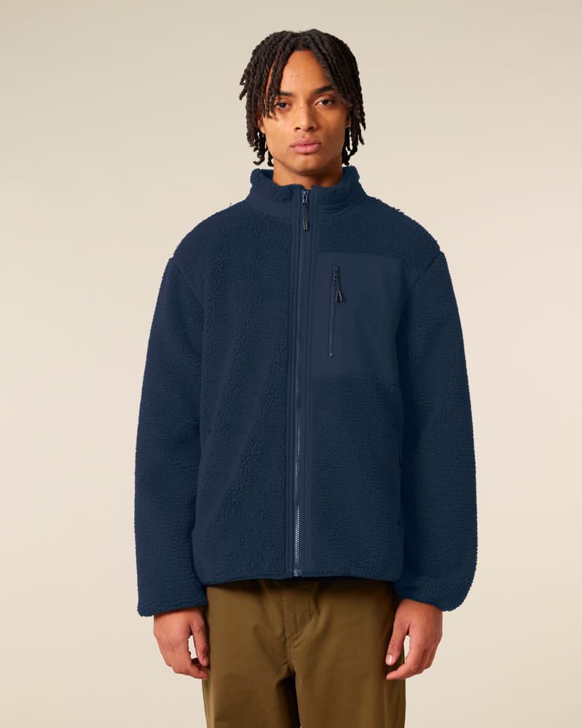 Giacca sherpa rilassata con un'estetica moderna outdoor – Brooker