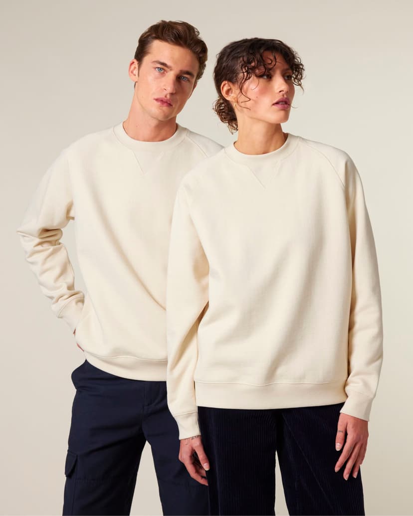 La felpa girocollo unisex relaxed con maniche raglan – Knoxer