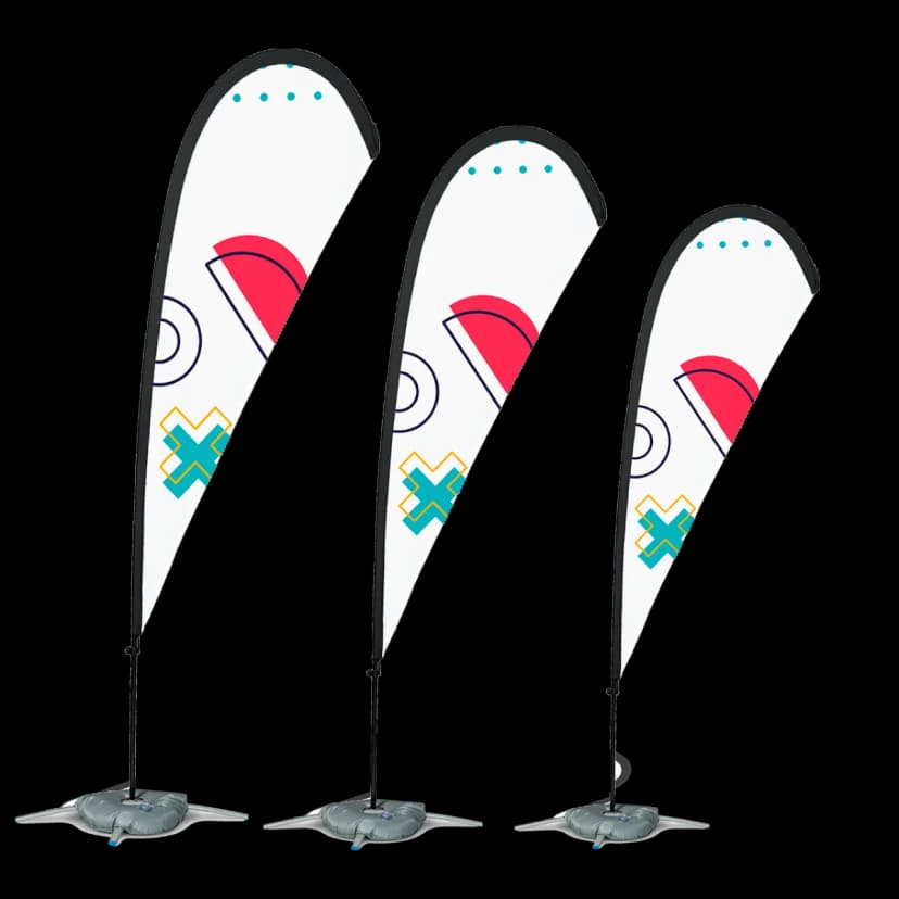 Beach flag a goccia – kit completo